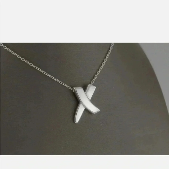 Tiffany & Co.  Silver Cross Necklace - Picture 4 of 10